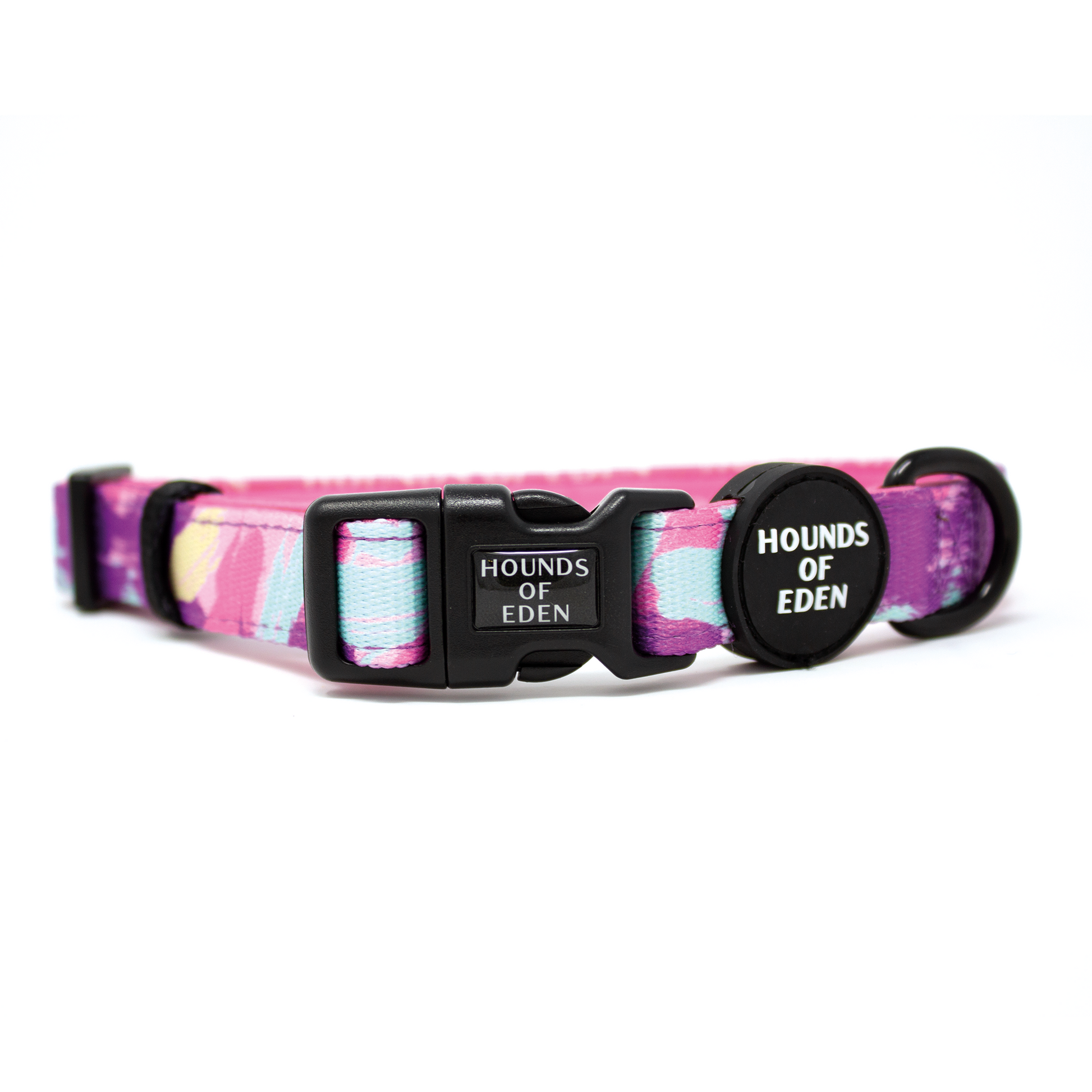 'Blush it Off' - Pink, Purple, Pastel Mint & Lemon Camo Pattern Dog Harness - The Bark Market