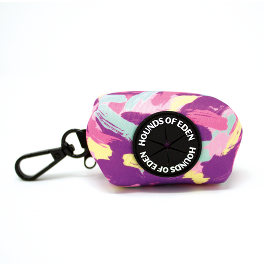 'Blush it Off’ -Pink, Purple, Pastel Mint, & Lemon Camo Pattern Poop/Treat Bag Holder - The Bark Market