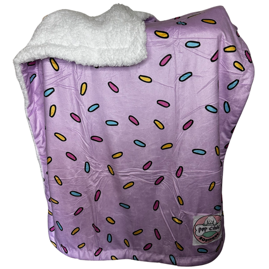 Pink Sprinkles For Days blanket - fleece dog blanket - The Bark Market
