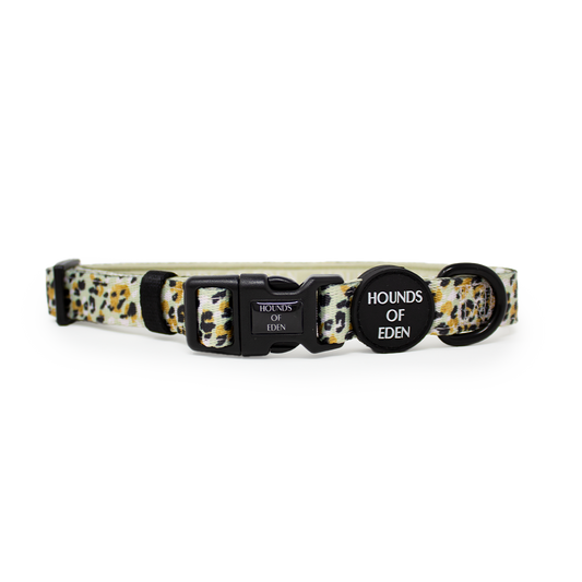 Sage Leopard Design Dog Collar - The Bark Market