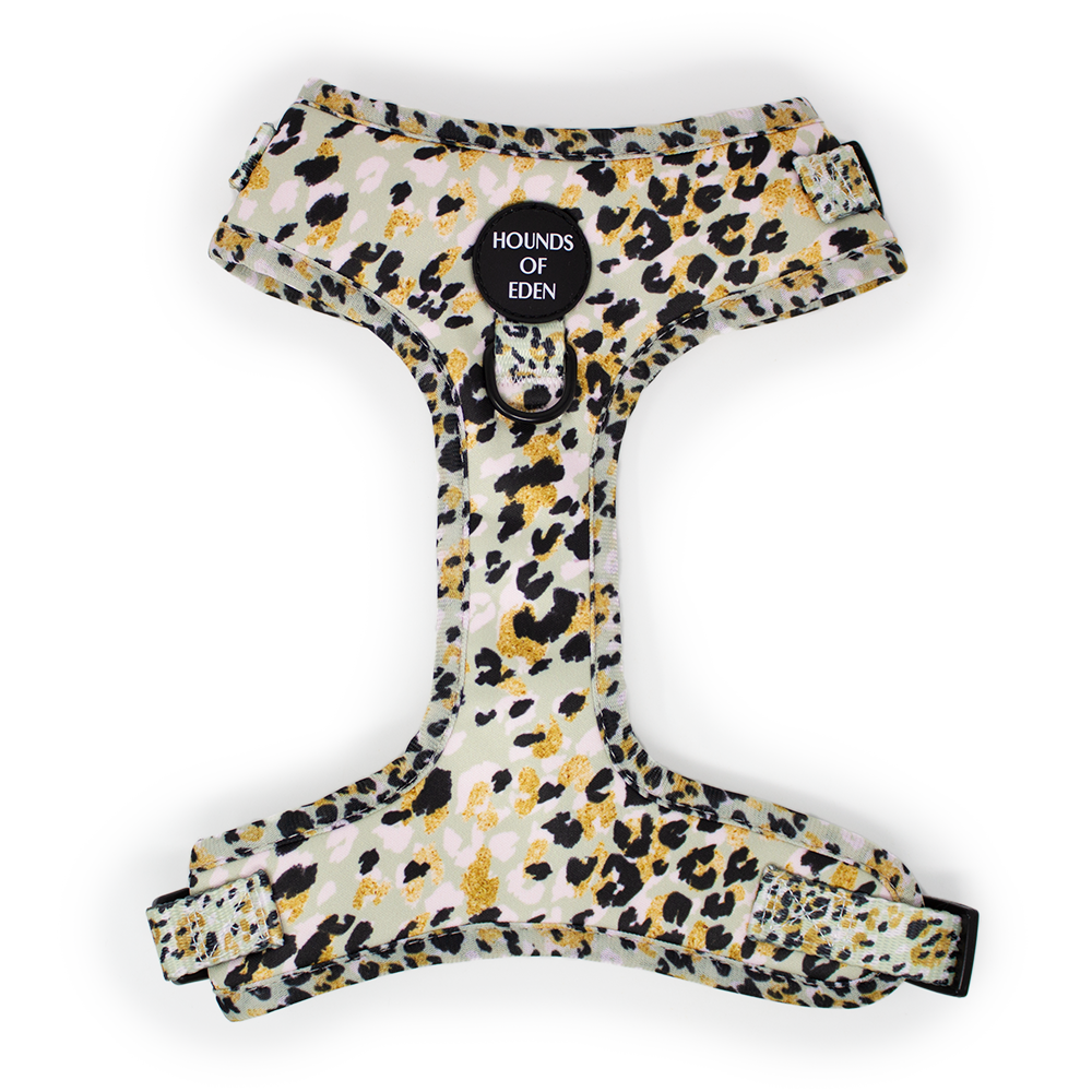 Sage Leopard Design Dog Harness - The Bark Market
