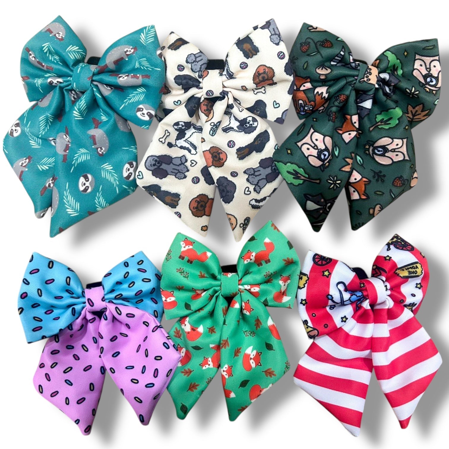 Peacock Power Sailor Bow – Bold, Beautiful & Pretty in Pink - The Bark Market