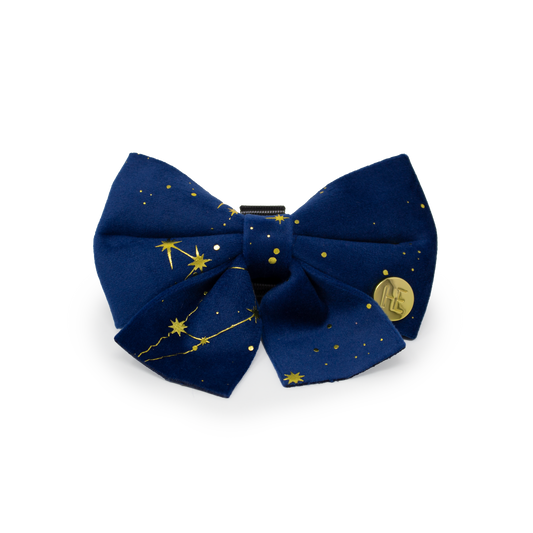 Sapphire Stars Velvet Sailor Bow Tie - The Bark Market