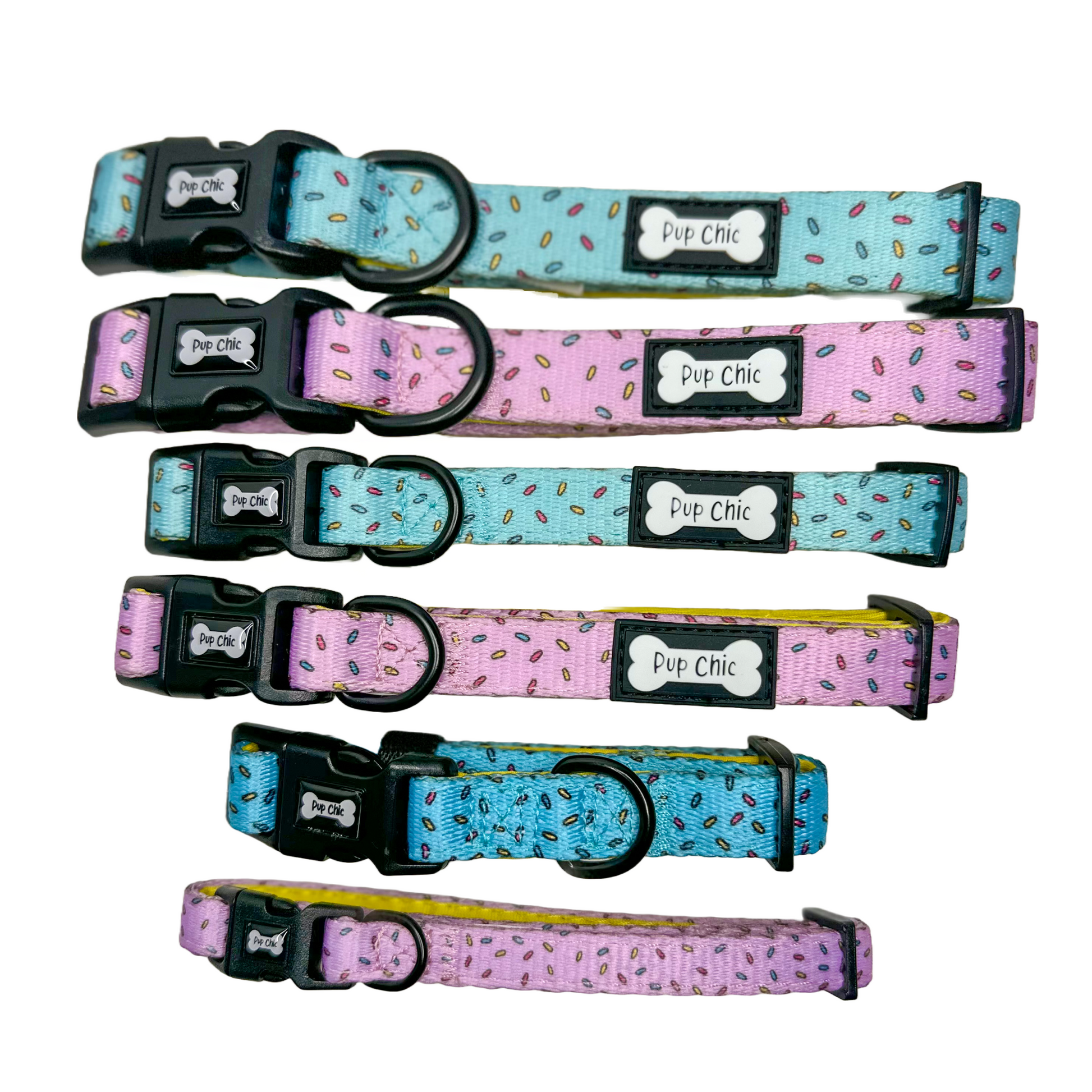 Sprinkles For Days Collar - pink or blue sprinkles dog collar - The Bark Market