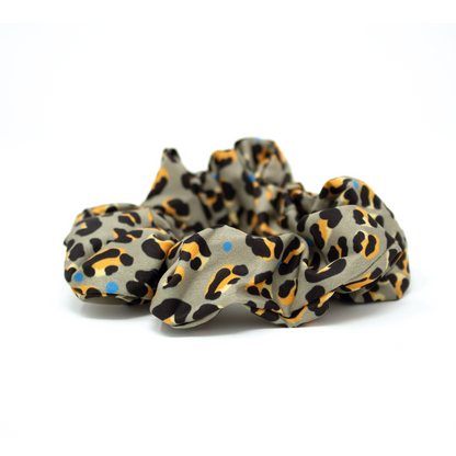 Steel Leopard - Hair Scrunchie - The Bark Market