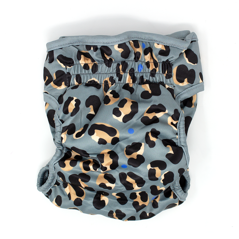 'Steel Leopard' - Dog Season Hygiene Panties - The Bark Market