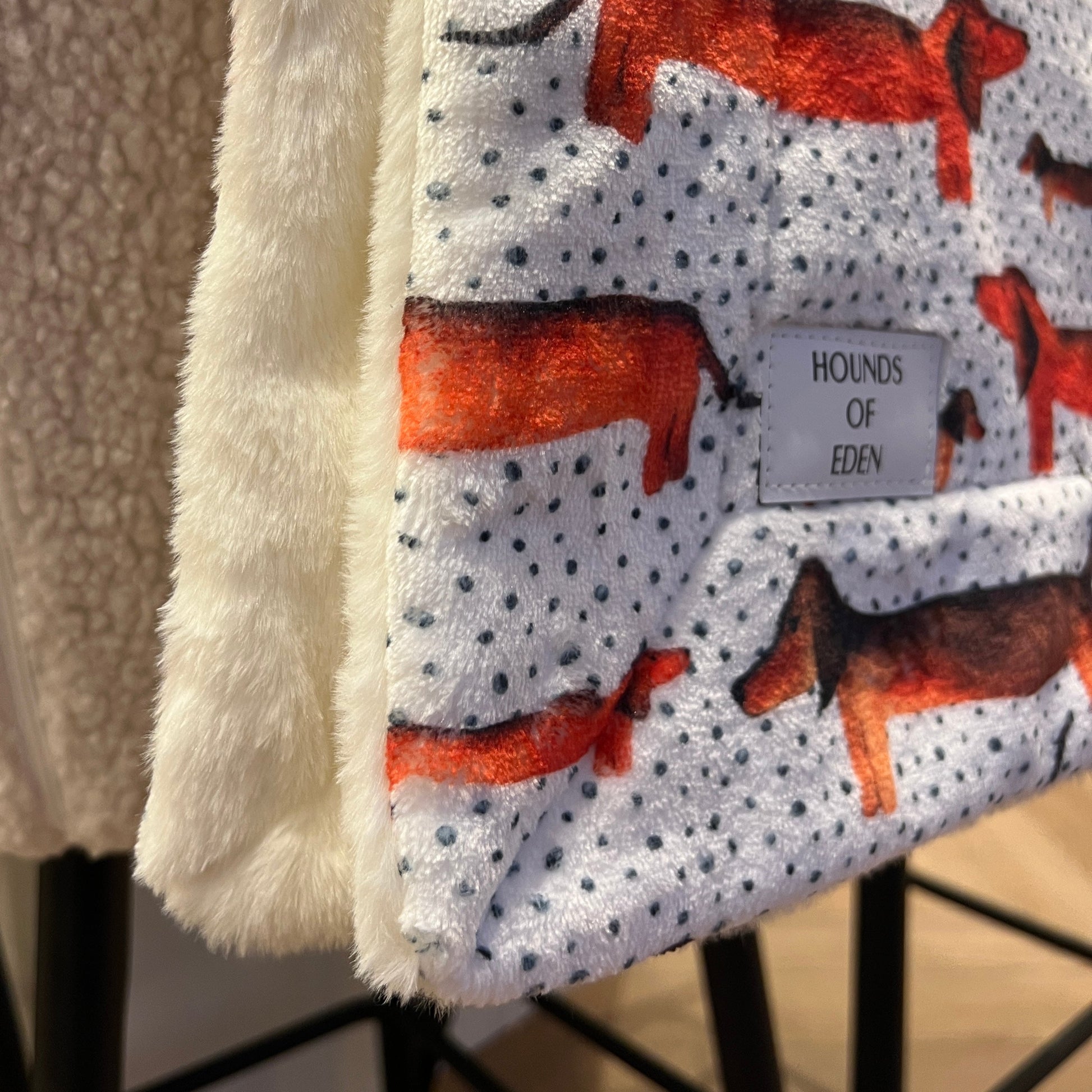 Sizzlin' Sausages - Supaw Sized Faux Fur Blanket - The Bark Market