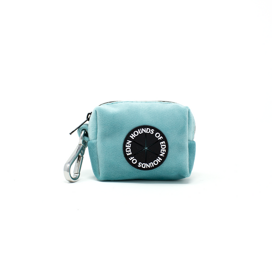 Tiffany's - Light Teal Velvet Poop Bag/Treat Hodler - The Bark Market