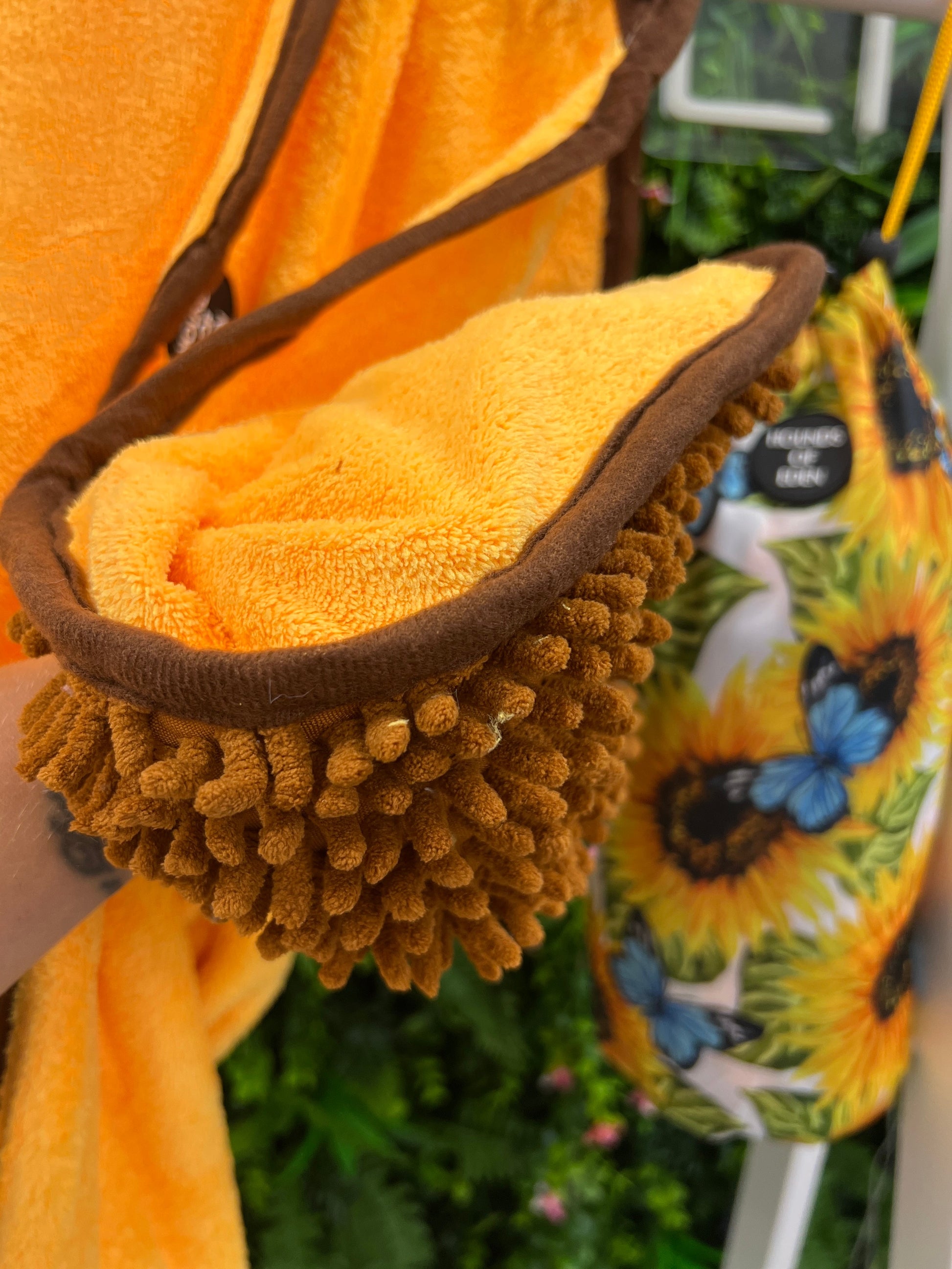 Sunflower Flutter Dog Towel - The Bark Market