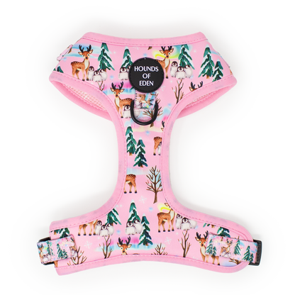 Aurora Nights - Pink Penguin Design Dog Harness - The Bark Market