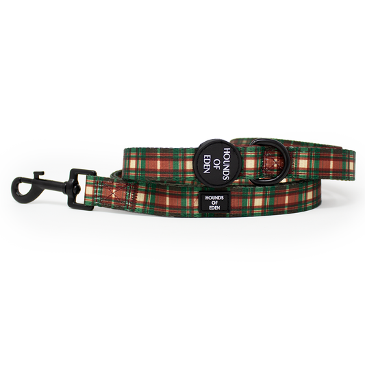 Tartan Me Up - Red & Cream Tartan Design Dog Lead - The Bark Market