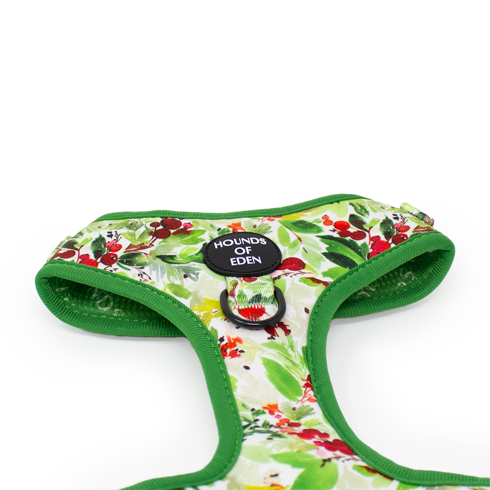 Winter Spruce & Berries Design Dog Harness - The Bark Market