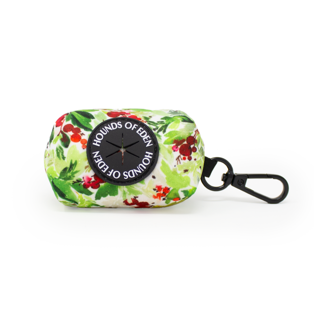 Winter Spruce & Berries Design Poop Bag Holder - The Bark Market