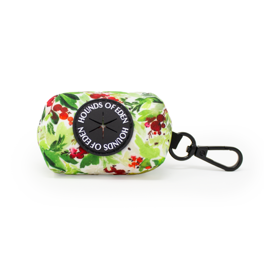 Winter Spruce & Berries Design Poop Bag Holder - The Bark Market