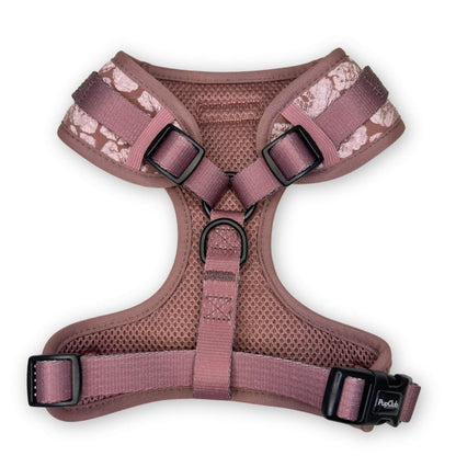 Luxe Adjustable Harness - Mocha Petals - The Bark Market