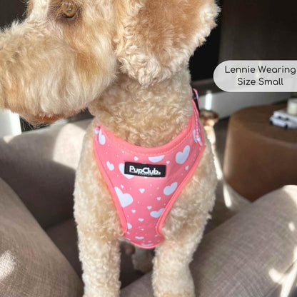 Adjustable Harness - Peachy Hearts - The Bark Market