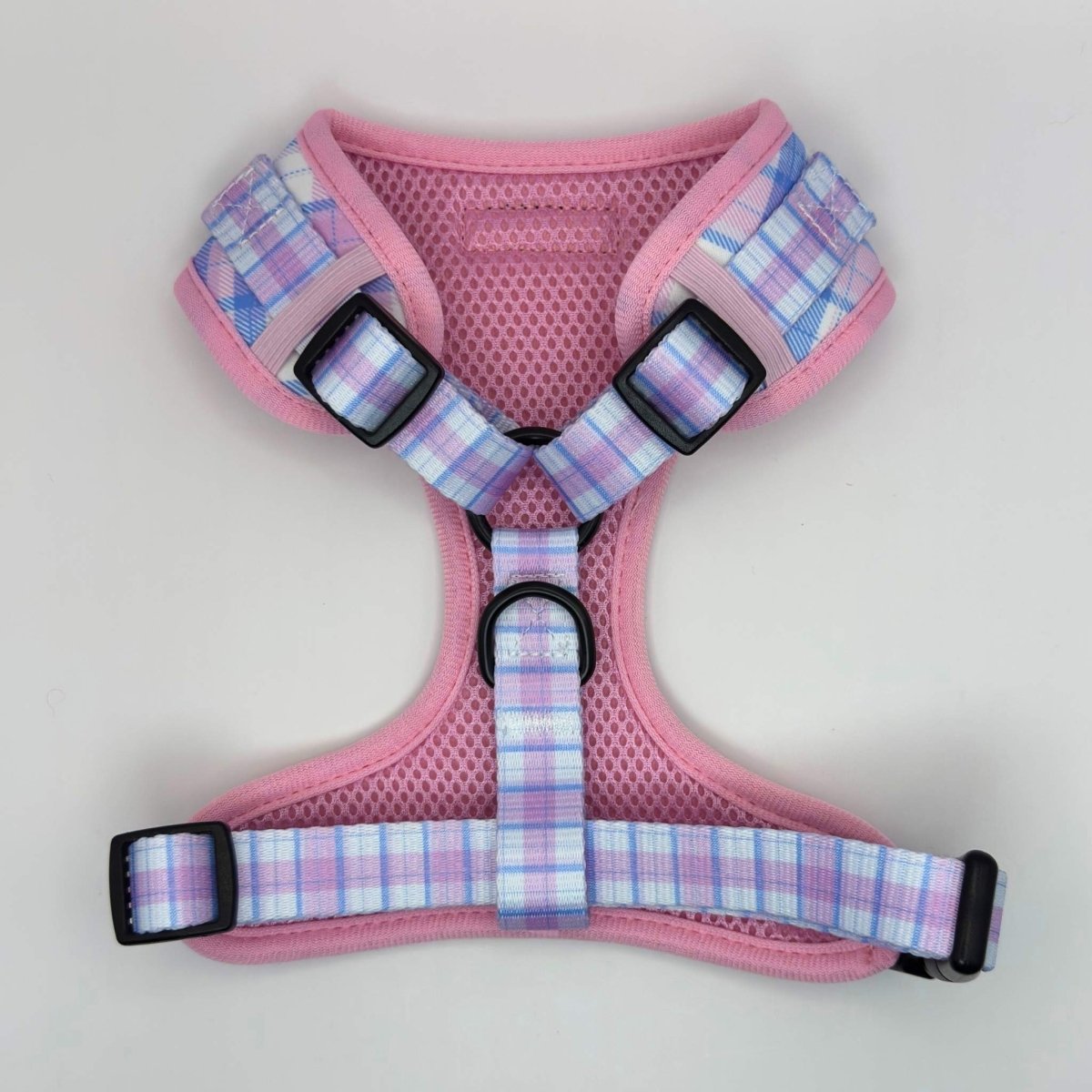 Adjustable Harness - Pink Tartan - The Bark Market