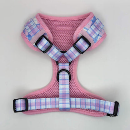 Adjustable Harness - Pink Tartan - The Bark Market