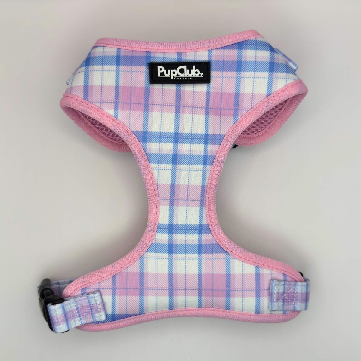 Adjustable Harness - Pink Tartan - The Bark Market
