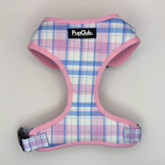 Adjustable Harness - Pink Tartan - The Bark Market