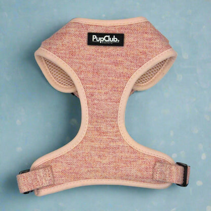 Tweed Adjustable Harness - Pink - The Bark Market