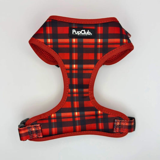 Adjustable Harness - Red Tartan - The Bark Market