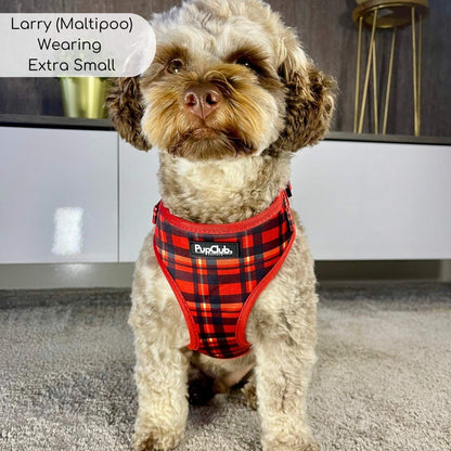 Adjustable Harness - Red Tartan - The Bark Market