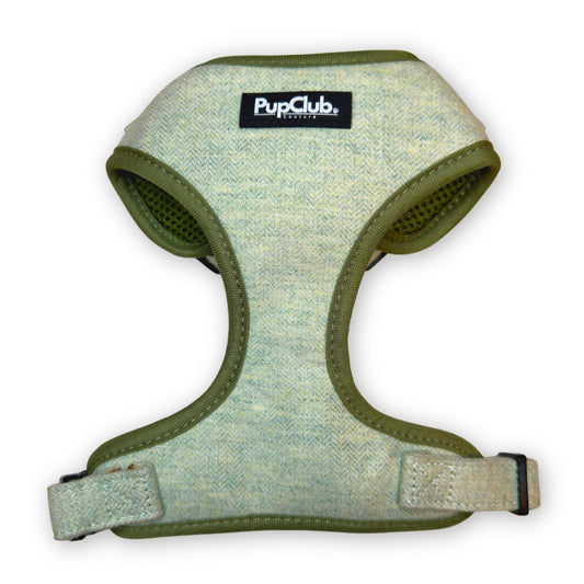 Tweed Adjustable Harness - Sage - The Bark Market