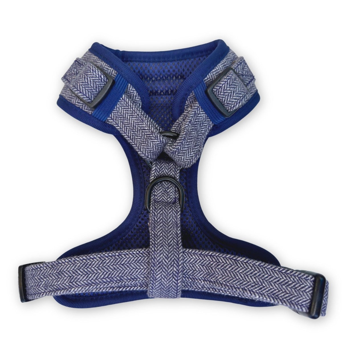 Tweed Adjustable Harness - Blue - The Bark Market