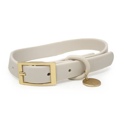 Oatmeal Latte 'All Weather' Dog Collar - The Bark Market