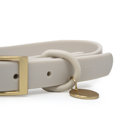Oatmeal Latte 'All Weather' Dog Collar - The Bark Market