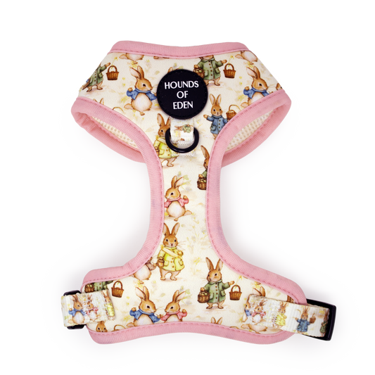 Bunny Tales - Pink, Dog Harness (XXS-XS) - The Bark Market