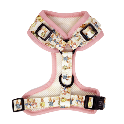 Bunny Tales - Pink, Dog Harness (XXS-XS) - The Bark Market