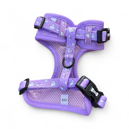 Daydreams & Unicorns XXS Step-In Adjustable Small Dog Harness – Magical Puppy Harness for Tiny Pups