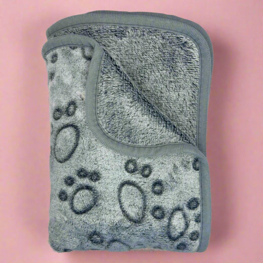 Dog Blanket - Grey Paws - The Bark Market
