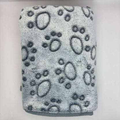 Dog Blanket - Grey Paws - The Bark Market