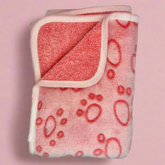 Dog Blanket - Pink Paws - The Bark Market
