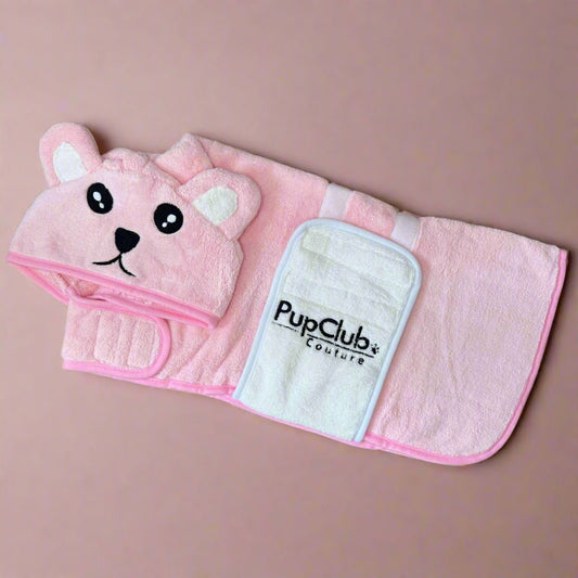 Drying Robe - Pink - The Bark Market