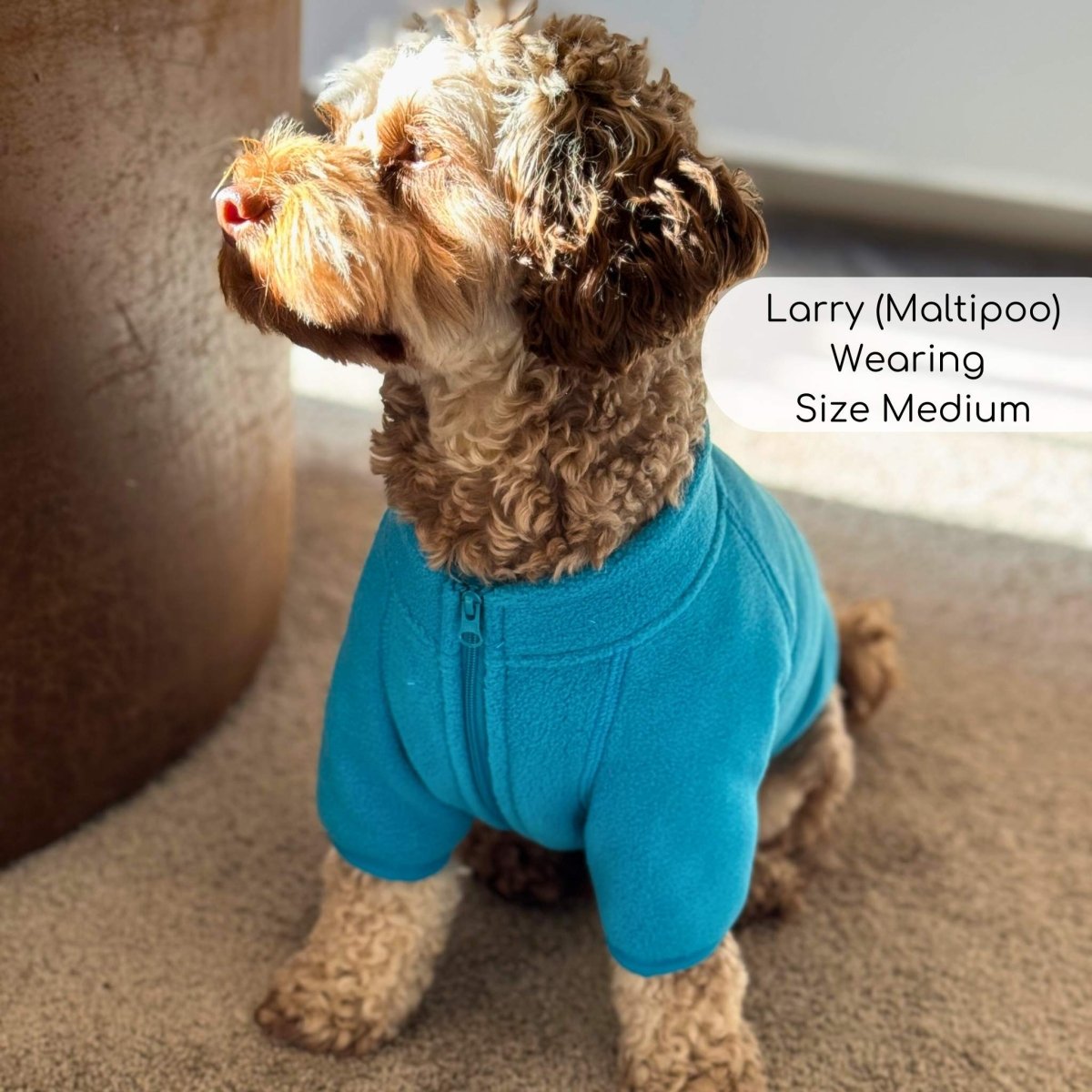 Dog Fleece Coat - Blue - The Bark Market