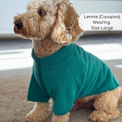 Dog Fleece Coat - Green - The Bark Market