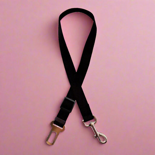 Dog Seat Belt Restraint - Classic Black - The Bark Market