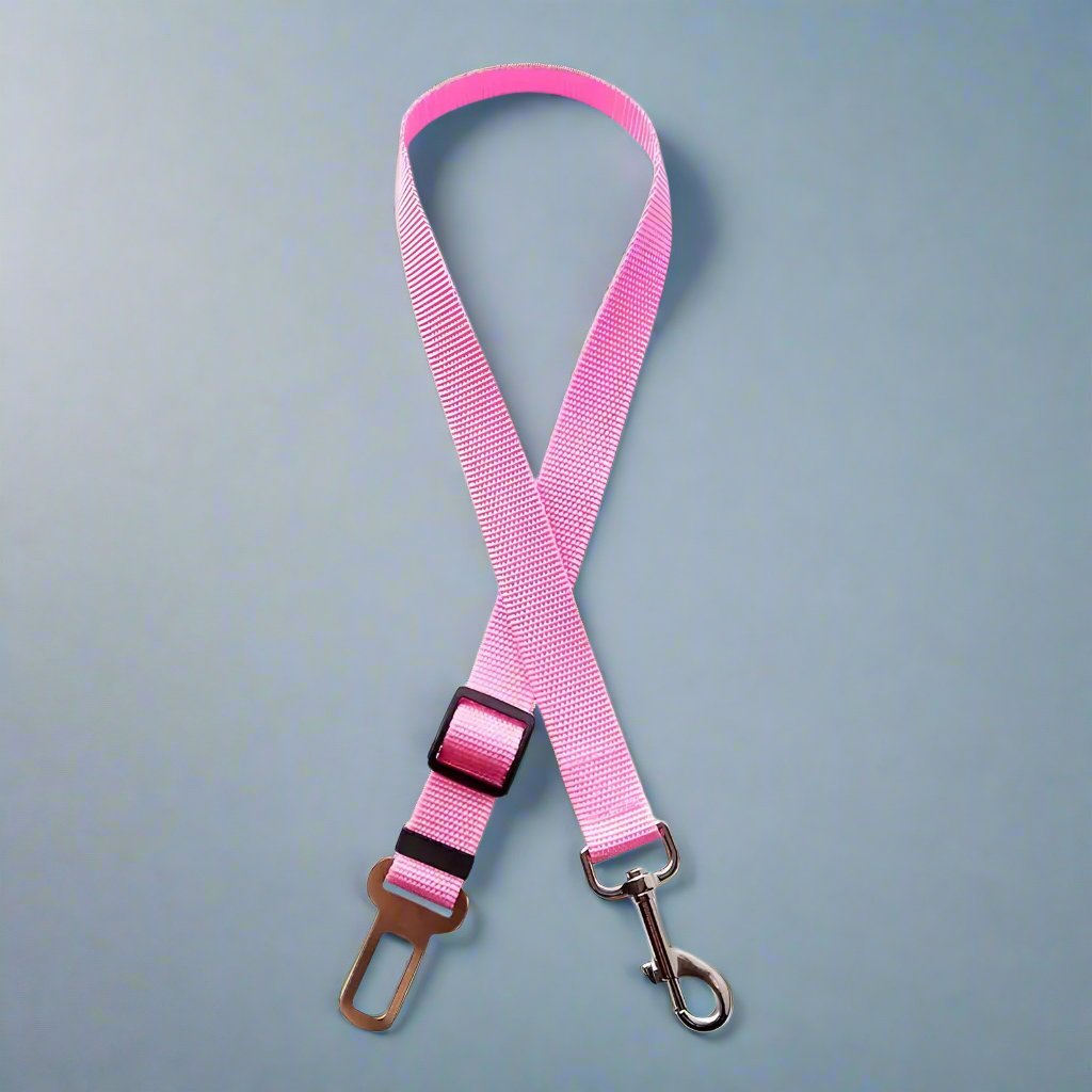 Dog Seat Belt Restraint - Pastel Pink - The Bark Market