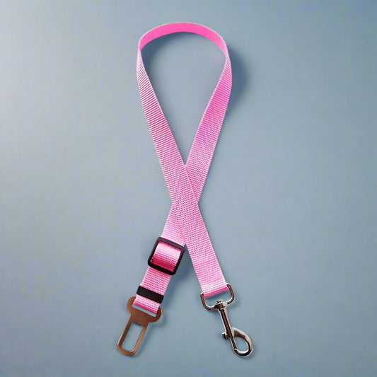 Dog Seat Belt Restraint - Pastel Pink - The Bark Market