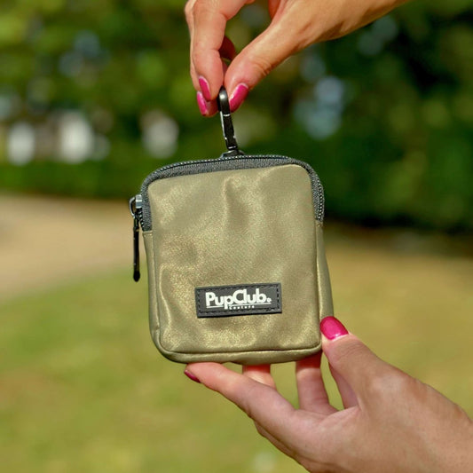 Dog Treat Pouch - Khaki Green - The Bark Market