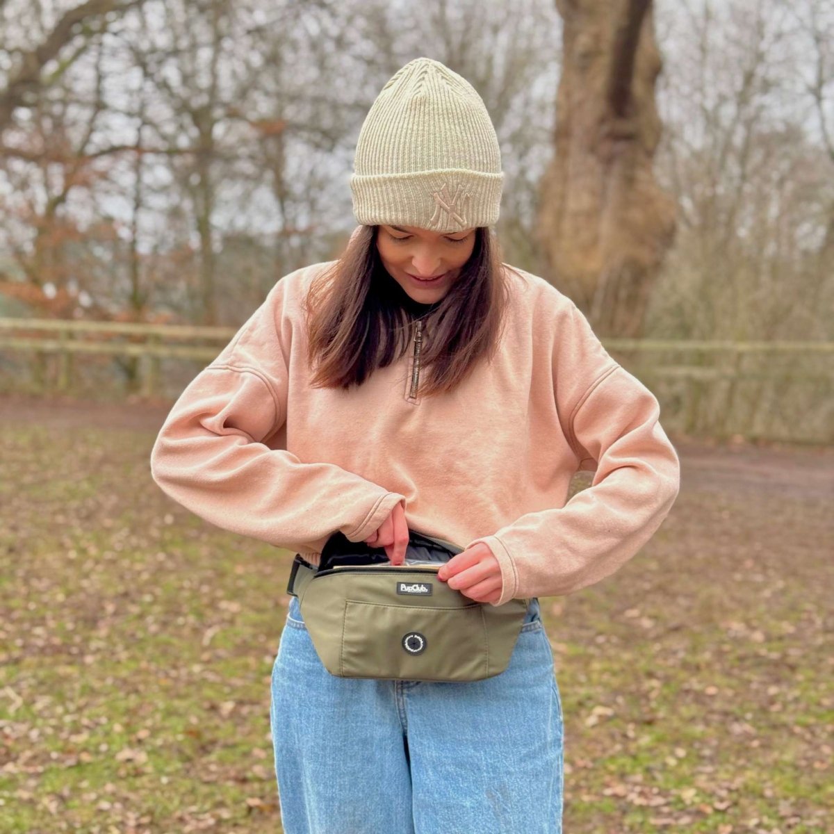Dog Walking Bum Bag - Khaki Green - The Bark Market