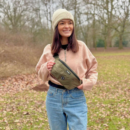 Dog Walking Bum Bag - Khaki Green - The Bark Market