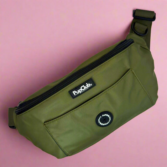 Dog Walking Bum Bag - Khaki Green - The Bark Market