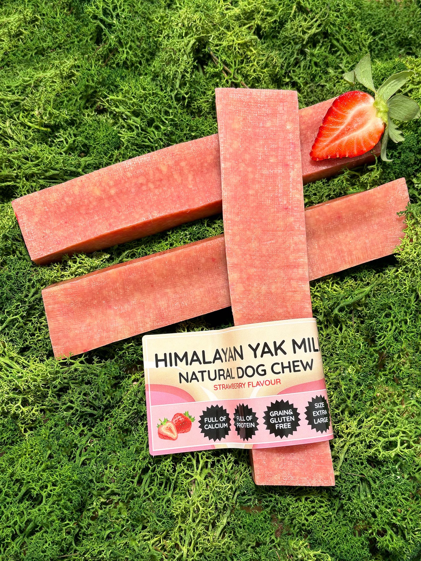 Strawberry Yak Dog Chew - The Bark Market