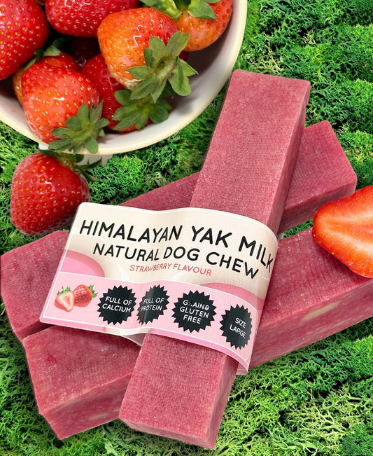 Strawberry Yak Dog Chew - The Bark Market