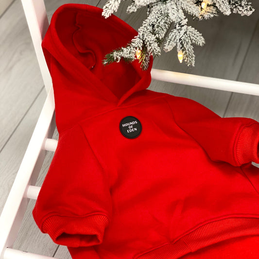 Dog Hoodie - Red - The Bark Market